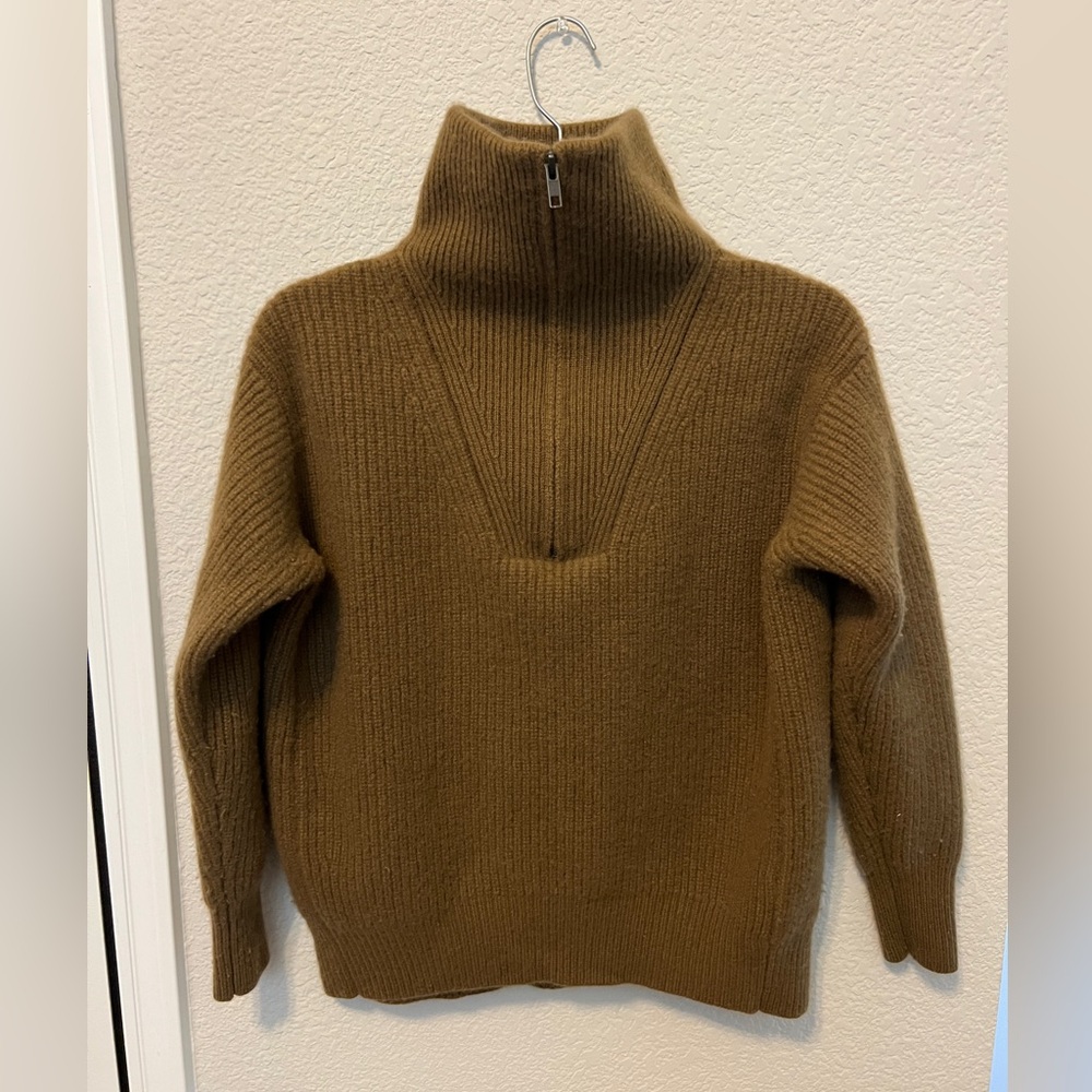 Nili Lotan women’s Garza cashmere half zip sweater size XS/S